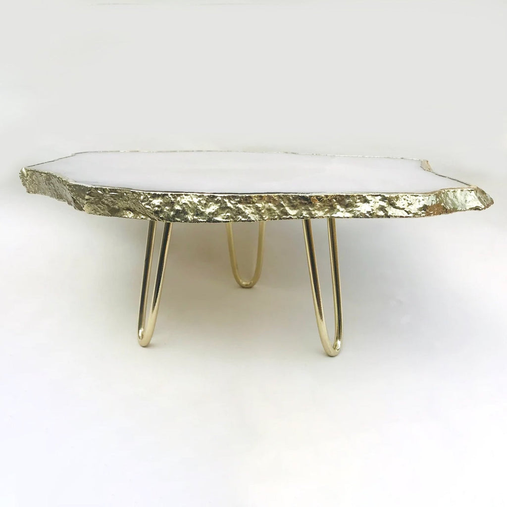 White Agate Cake Stand/Centrepiece/Display Stand/Tray