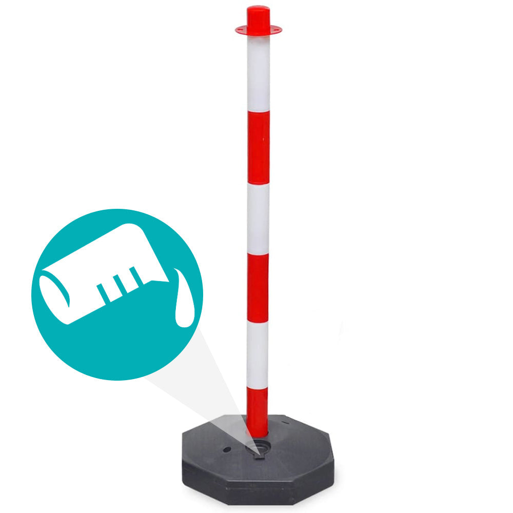 Dopravný stĺpik s reťazou, 4 ks